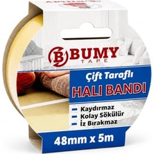 Trendexa Çift Taraflı Halı Bandı - 48 mm x 5 Mt/iz Bırakmaz - Kolay Sökülebilir