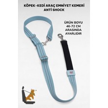 Trendexa Evcil Hayvan Araç Emniyet Kemeri Köpek Emniyet Kemeri Araba Oto Aksesuar Kedi Köpek Emniyet Kemeri Su Yeşili-Tek Ebat