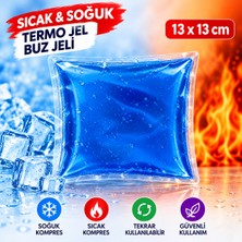 Vistart 30 Adet Mavi Pasta Çikolata Taşıma Soğutucu Buz Jeli 100 gr 13X13 cm