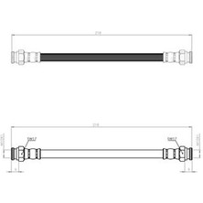 Fiat Uno 1994-2000 Fren Hortumu Arka Sol Sağ 200MM 60501725 Nextpart