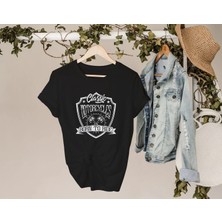 Bk Gift Motorsiklet Tasarımlı Kadın Siyah T-Shirt -18, Arkadaşa Hediye, Doğum Günü Hediyesi, Sevgili Hediyesi Large
