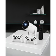 Portatif 4K Projeksiyon Cihazı Kablosuz Yansıtma ve Bluetooth 5.0