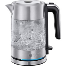 Russell Hobbs Mini Cam Su Isıtıcısı Kompakt, 0.8l, 2200W, LED Aydınlatma, Kireç Filtresi, Optimize Dökme Musluğu, Yerden Tasarruf Sağlayan, Küçük Seyahat Su Isıtıcısı, Kompakt Çay Makinesi 24191-70