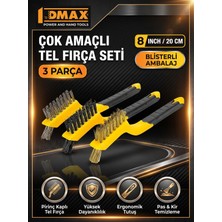 Dmax Çok Amaçlı Mini Tel Fırça Seti 3 Parça