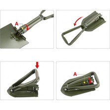 Nemere Profesyonel Portatif Katlanabilir Kürek ( Orta Boy 59 cm )