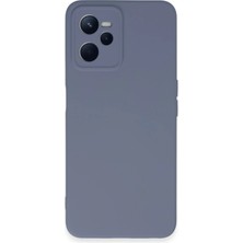Uryport Realme C35 Kılıf Nano Içi Kadife Silikon - Gri