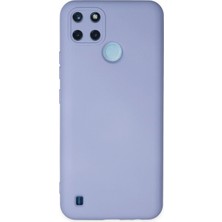 Uryport Realme C25Y Kılıf Nano Içi Kadife Silikon - Lila