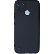 Uryport Realme C25Y Kılıf Nano Içi Kadife Silikon - Lacivert
