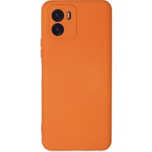 Uryport Vivo Y15S Kılıf Nano Içi Kadife Silikon - Turuncu