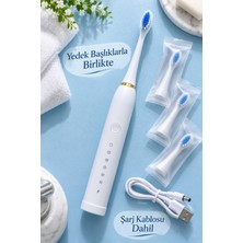 Milas Toptan Beyaz Elektrikli Diş Fırçası 500 Mah Bataryalı