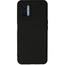 Uryport Oppo A96 Kılıf Nano Içi Kadife Silikon - Siyah