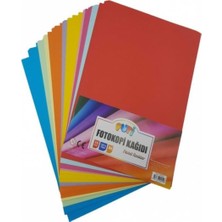 Puti A4 Renkli Fotokopi Kağıdı 10 Renk 100'LÜ Paket 00596