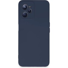 Uryport Realme C35 Kılıf Nano Içi Kadife Silikon - Lacivert