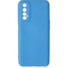 Uryport Realme 7 Kılıf Nano Içi Kadife Silikon - Mavi