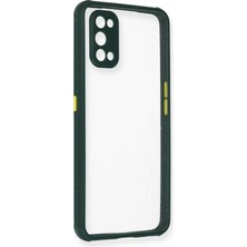 Uryport Realme 7 Pro Kılıf Miami Şeffaf Silikon - Koyu Yeşil