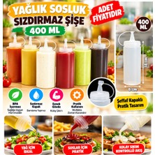 Milas Toptan Şeffaf Kapaklı Sızdırmaz Yağlık Sosluk Şişesi Plastik Yağdanlık 400 ml AP-9028 (Adet Fiyatıdır)