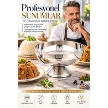 Transformacion Profesyonel 10 Cm Çapında Pilav Kalıbı - Helva Kalıbı 304 Paslanmaz Çelik 721650