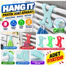 Efnaz Style Hang It Pratik Kolay Taşımabilir Havlupan 2 Kancalı Banyo Askısı (Adet Fiyatıdır)