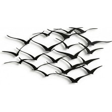 Dekadron Metal Duvar Sanatı - Vinçler - 3D Duvar Silueti Metal Duvar Dekoru Ev Ofis Dekorasyonu Yatak Odası Oturma Odası Dekor Heykel (18" G x 9" Y/46X23CM)