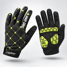 Heugers Raptor Talon Touch Gel-Pad Dokunmatik Uzun Parmak Bisiklet Eldiveni (Acid Lime)