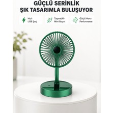 Astraltech Katlanabilir Mini Fan – 3 Kademeli Soğutma, Şarjlı
