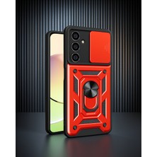 Astraltech Samsung Galaxy A25 5g Kılıf Pars Lens Yüzüklü Silikon - Kırmızı
