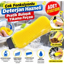 Efnaz Style Çok Fonksiyonlu Deterjan Hazneli Pratik Bulaşık Yıkama Fırçası (Adet Fiyatıdır)