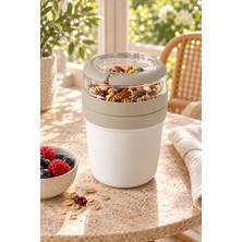 Emilahome Mıxme Muesli Cup 650 ml Beslenme Kabı &yoğurt Kabı & Mama Kabı