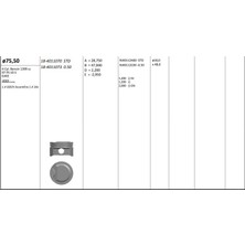 King Pıston 75.50 mm (Std) Hyundaı Accent Era 1.4 16V 05- G4EE