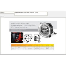 Aygersan Far Uzun Huzme + Drl Gunguz Farı 24V Cızgısız H1 70W P21W (Orjınal)