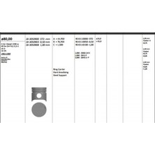 King Pıston 80.00 mm (1.00) Opel Ascona Kadett 1.6 82- 16D/DA