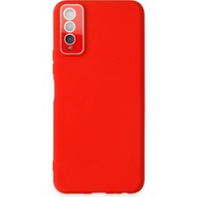 Efnaz Style Vivo Y11S Kılıf Lansman Glass Kapak - Kırmızı