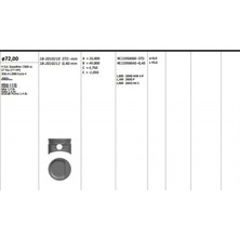 King Pıston 72.00 mm (Std) Fıat Doblo Albea Lınea Punto Evo 1.4 8V 350A1 (Euro 4)