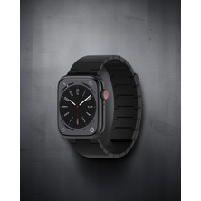 Astraltech Apple Watch 45MM Carbon Steel Kordon (Saat Değildir) - Siyah