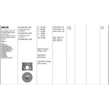King Pıston 8800 mm (1.00) Mercedes Sprınter 213/313/413/308/311/314/408/411/416/416 Cdı W203 E200/220/270/280/320 Cdı S320 Cdı OM646961/962/963/966 OM647961/981