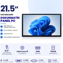 Grandstarr WP215M 21.5'' FHD i5-3.Nesil/8GB RAM/120GB SSD Dokunmatik Panel Pc