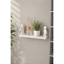 Kendinden Yapışkanlı Duvar Rafı -Rambo Raf -Çok Amaçlı Banyo Mutfak Salon Dekoratif Raf 14CM x 34 cm