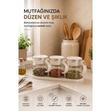 Emilahome Lily Cam Baharatlık 3'lü Set Bej