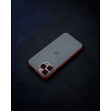 Astraltech Apple Iphone 12 Pro Metal Kamera Lens Koruma Cam - Kırmızı