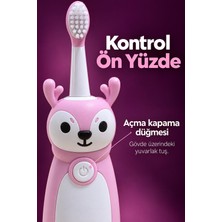 Astraltech Çocuk Diş Fırçası Pembe Gövdeli Açma Kapama Düğmeli