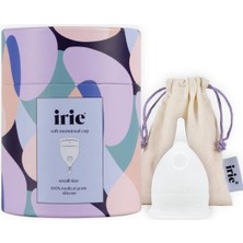 Milas Toptan Irie Adet Kabı Regl Kabı Menstrüel Kap Menstrual Cup Alman Medikal Silikon (Transparan, Small)