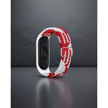 Astraltech Xiaomi Mi Band 7 Kordon - Beyaz-Kırmızı