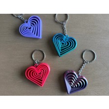 Milas Toptan Kalp Fidget Anahtarlık – Hareketli Stres Oyuncağı ve Çanta Süsü-Gri