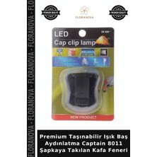 Floranova Premium Taşınabilir Işık Baş Aydınlatma Captain 8011 Şapkaya Takılan Kafa Feneri