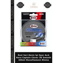 Floranova Özel Seri Deniz Ipi Spor Açık Hava Captain Clever 3D Smooth 300MT Monofilament Misina