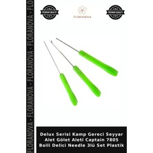 Floranova Delux Serisi Kamp Gereci Seyyar Alet Gölet Aleti Captain 7805 Boili Delici Needle 3lü Set Plastik