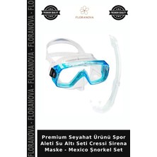 Floranova Premium Seyahat Ürünü Spor Aleti Su Altı Seti Cressi Sirena Maske - Mexico Şnorkel Set