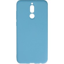 Efnaz Style Huawei Mate 10 Lite Kılıf Nano Içi Kadife Silikon - Mavi