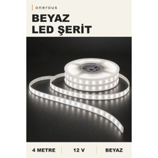 Onerous 4 M 12V Beyaz LED Şerit, Yapışkanlı