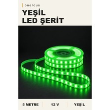 Onerous 5 M 12V Yeşil LED Şerit, Yapışkanlı